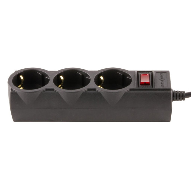 Мережевий фільтр LogicPower LP-X3 3 м Black
