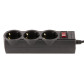 Мережевий фільтр LogicPower LP-X3 3 м Black