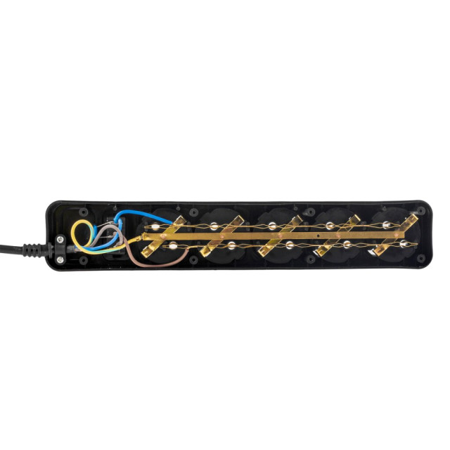 Мережевий фільтр LogicPower LP-X5 1.8 м Black