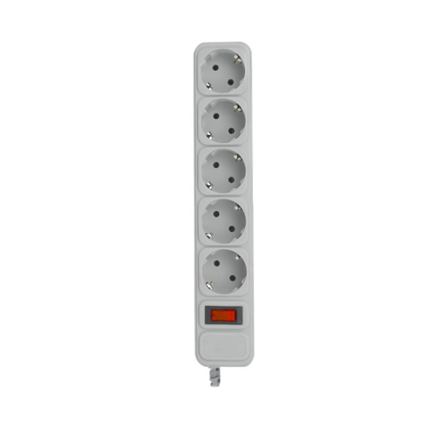 Мережевий фільтр LogicPower LP-X5 1.8 м Grey