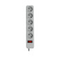 Мережевий фільтр LogicPower LP-X5 3 м Grey