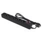 Мережевий фільтр LogicPower LP-X6 1.8 м Black