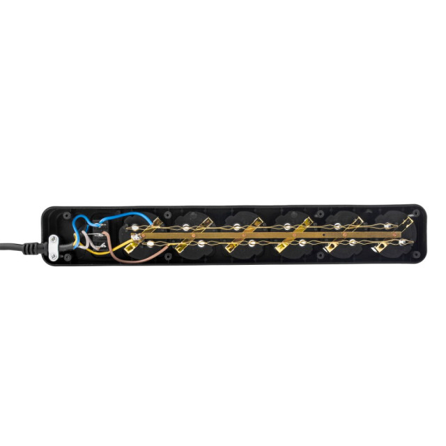Мережевий фільтр LogicPower LP-X6 1.8 м Black