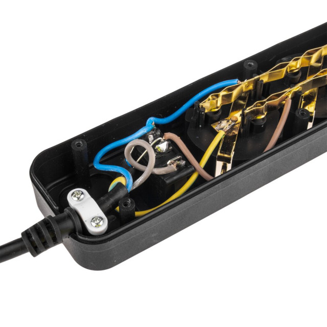 Мережевий фільтр LogicPower LP-X6 1.8 м Black