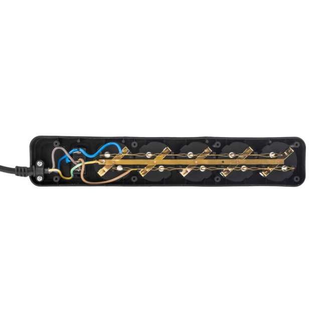 Мережевий фільтр LogicPower LP-X6 10 м Black