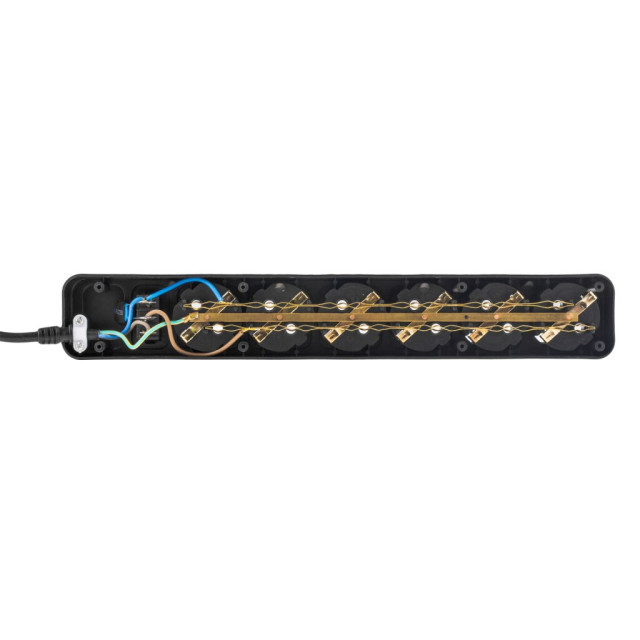 Мережевий фільтр LogicPower LP-X6 3 м Black