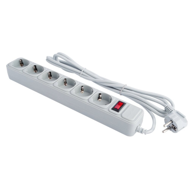 Мережевий фільтр LogicPower LP-X6 3 м Grey