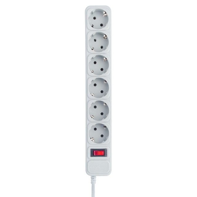 Мережевий фільтр LogicPower LP-X6 3 м Grey