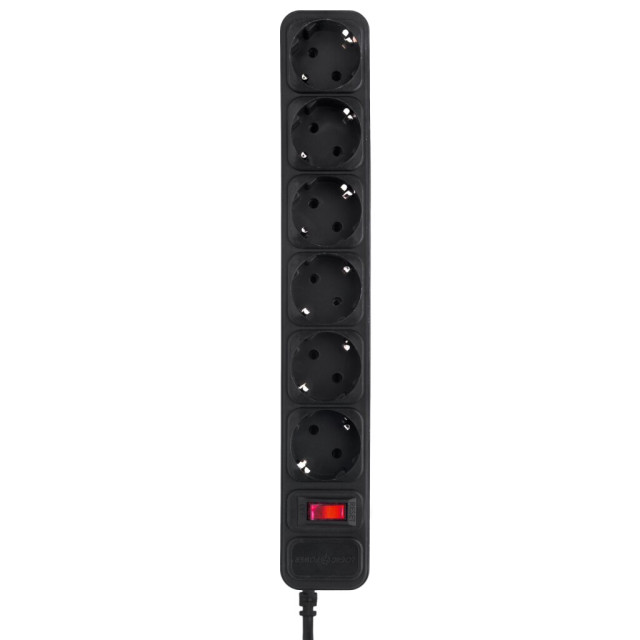 Мережевий фільтр LogicPower LP-X6 4.5 м Black