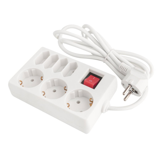 Мережевий фільтр LogicPower LP-X7 2 м White