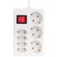 Мережевий фільтр LogicPower LP-X7 5 м White