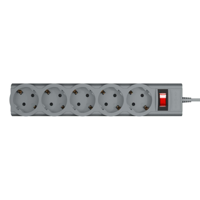 Мережевий фільтр PREMIUM LogicPower LP-X5 5 м Grey (2200Вт)