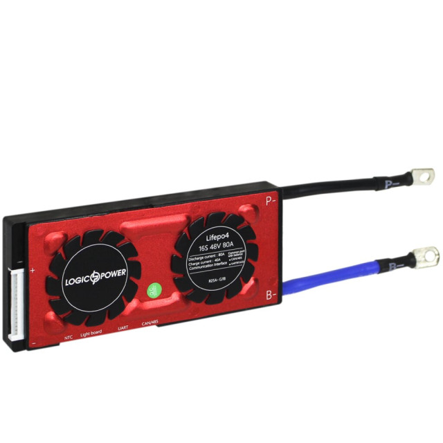 Smart BMS плата LogicPower LP LiFePO4 48V 16S Dis 80A Ch 40A UART+RS485+CAN Smart BMS плата LogicPower LP LiFePO4 48V 16S Dis 80A Ch 40A UART+RS485+CAN