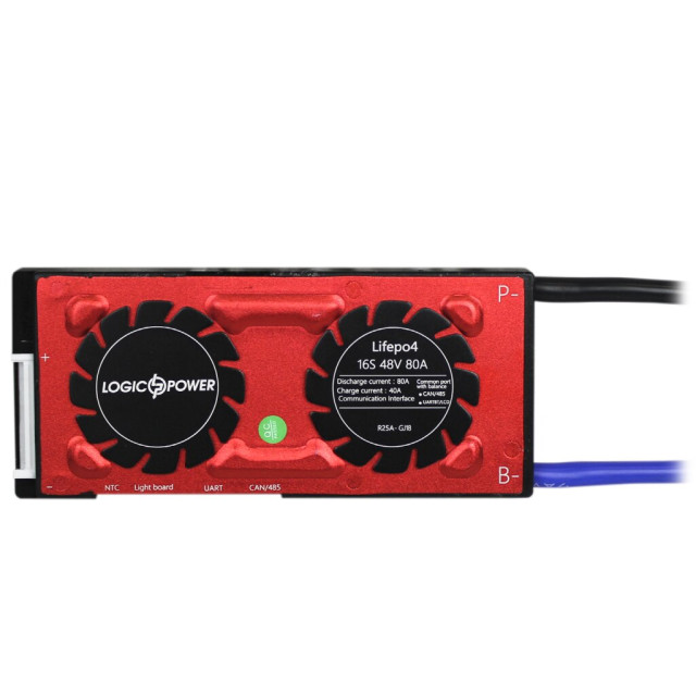 Smart BMS плата LogicPower LP LiFePO4 48V 16S Dis 80A Ch 40A UART+RS485+CAN Smart BMS плата LogicPower LP LiFePO4 48V 16S Dis 80A Ch 40A UART+RS485+CAN