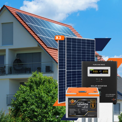 Солнечная электростанция (СЭС) 1.5kW АКБ 2.16kWh (литий) 100 Ah Премиум Солнечная электростанция (СЭС) 1.5kW АКБ 2.16kWh (литий) 100 Ah Премиум