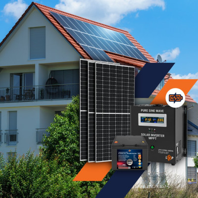 Солнечная электростанция (СЭС) Премиум 1kW АКБ 1.2kWh LiFePO4 52 Ah Солнечная электростанция (СЭС) Премиум 1kW АКБ 1.2kWh LiFePO4 52 Ah