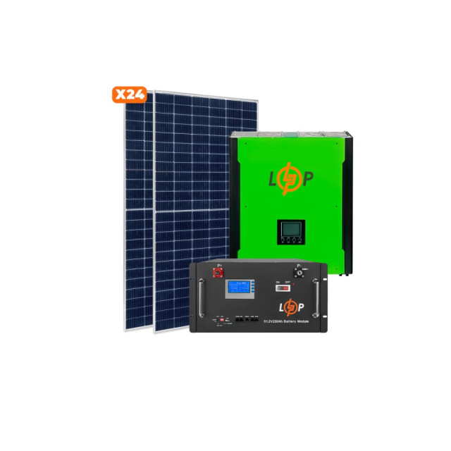 Сонячна електростанція (СЕС) Преміум + GRID 3Ф 10kW АКБ 11kWh LiFePO4 230 Ah Сонячна електростанція (СЕС) Преміум + GRID 3Ф 10kW АКБ 11kWh LiFePO4 230 Ah
