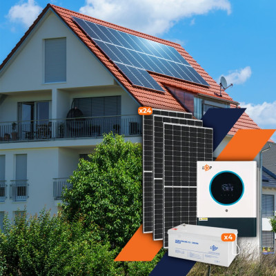 Солнечная электростанция (СЭС) Стандарт 11kW АКБ 9.6kWh mGel 200 Ah Солнечная электростанция (СЭС) Стандарт 11kW АКБ 9.6kWh mGel 200 Ah