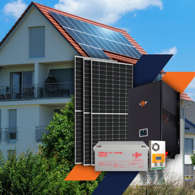 Сонячна електростанція (СЕС) Стандарт 2.5kW АКБ 3.6kWh Gel 150 Ah