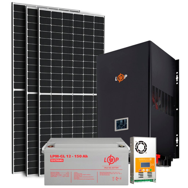 Сонячна електростанція (СЕС) Стандарт 2.5kW АКБ 3.6kWh Gel 150 Ah