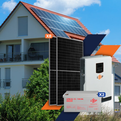 Солнечная электростанция (СЭС) Стандарт 3.5kW АКБ 3.6kWh Gel 150 Ah Солнечная электростанция (СЭС) Стандарт 3.5kW АКБ 3.6kWh Gel 150 Ah