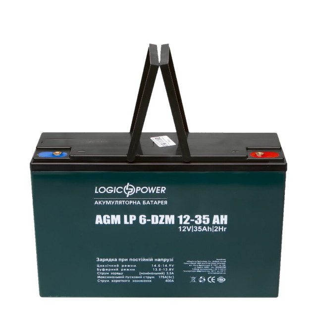 Тяговий свинцево-кислотний акумулятор LogicPower LP 6-DZM-35 Ah (2020)