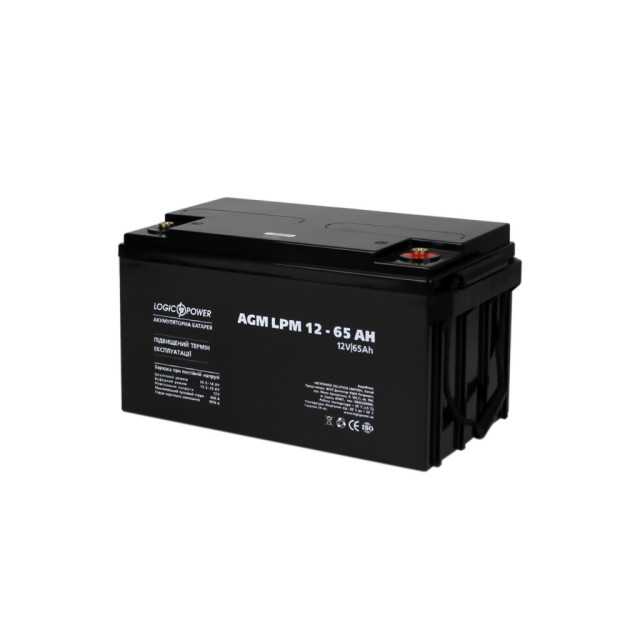 У Акумулятор мультигелевий LogicPower LPM 12V - 65 Ah