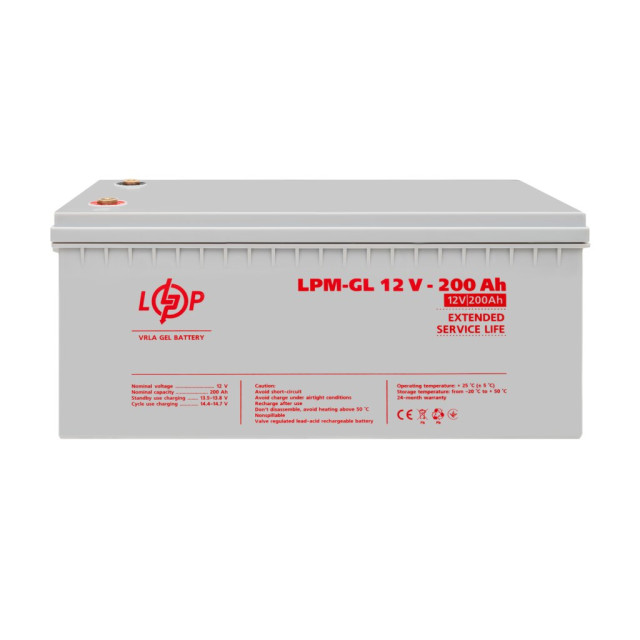 ЗЦ Акумулятор гелевий LogicPower LPM-GL 12V - 200 Ah ЗЦ Акумулятор гелевий LogicPower LPM-GL 12V - 200 Ah