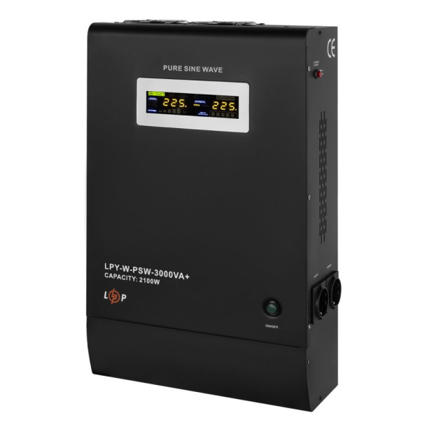 ЗЦ ДБЖ з правильною синусоїдою 48V LogicPower LPY-W-PSW-3000VA+(2100Вт)10A/15A