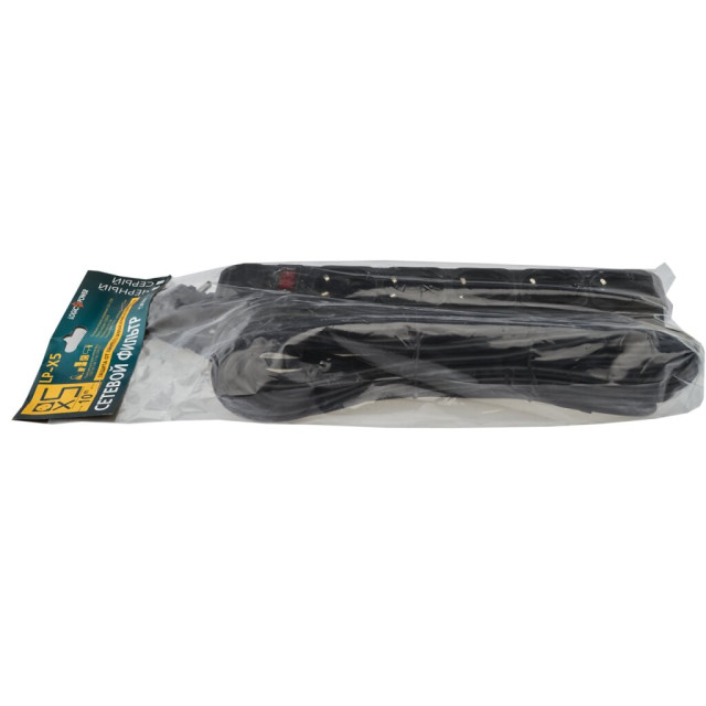 Мережевий фільтр LogicPower LP-X5 10 м Black