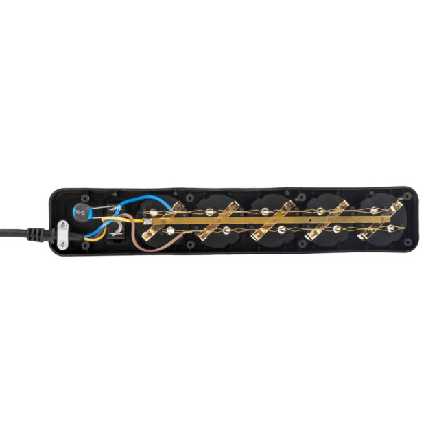 Мережевий фільтр LogicPower LP-X5 10 м Black