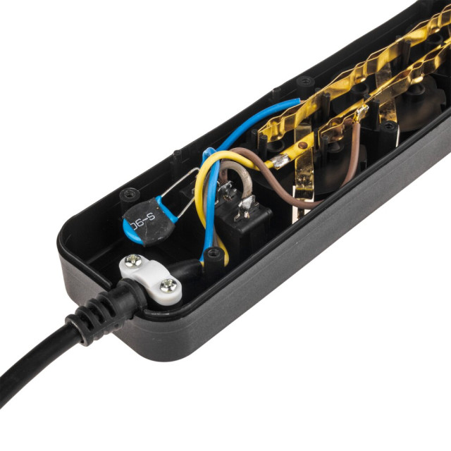 Мережевий фільтр LogicPower LP-X5 10 м Black