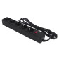 Мережевий фільтр LogicPower LP-X5 4.5 м Black