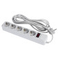Мережевий фільтр LogicPower LP-X5 4.5 м Grey