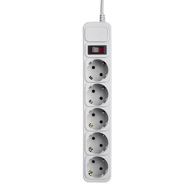 Мережевий фільтр LogicPower LP-X5 4.5 м Grey