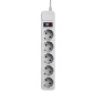 Мережевий фільтр LogicPower LP-X5 4.5 м Grey