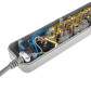 Мережевий фільтр LogicPower LP-X5 4.5 м Grey