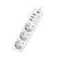 Мережевий фільтр PREMIUM LogicPower LP-X3 USB 2 м White (2200Вт) Мережевий фільтр PREMIUM LogicPower LP-X3 USB 2 м White (2200Вт)
