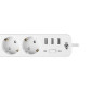 Мережевий фільтр PREMIUM LogicPower LP-X3 USB 4 м White (2200Вт) Мережевий фільтр PREMIUM LogicPower LP-X3 USB 4 м White (2200Вт)