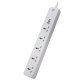 Мережевий фільтр (подовжувач) LogicPower LP (5x220V-2500W, 1xUSB-38W/PD/QC3.0, 1xType-C 20W, 1xUSB 18W)