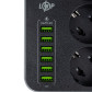 Мережевий фільтр (подовжувач) LogicPower LP F24U6 (3x220V-2500W, 6xUSB-3,4A) Мережевий фільтр (подовжувач) LogicPower LP F24U6 (3x220V-2500W, 6xUSB-3,4A)