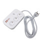 Мережевий фільтр (подовжувач) LogicPower LP F65WG4 (3x220V-3520W, 2xUSB-60W, 2xType-C 65W QC/PD) Мережевий фільтр (подовжувач) LogicPower LP F65WG4 (3x220V-3520W, 2xUSB-60W, 2xType-C 65W QC/PD)