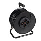 Подовжувач на котушці LogicPower LP 50м (ПВС 3*1,5), 4 гнізда із заземлюючим контактом до 3.5 кВт