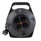 Подовжувач на котушці LogicPower LP 15м (ПВС 3*0.75), 4 гнізда із заземлюючим контактом до 2.2 кВт