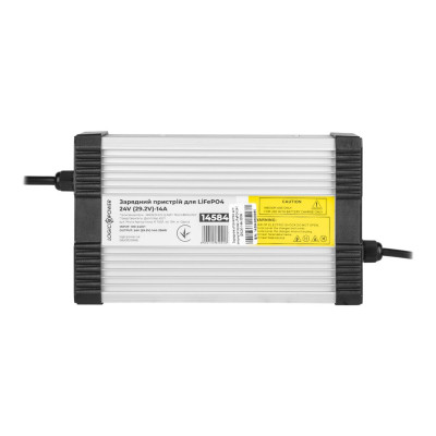 Зарядний пристрій для акумуляторів LiFePO4 24V (29.2V)-14A-336W Зарядний пристрій для акумуляторів LiFePO4 24V (29.2V)-14A-336W
