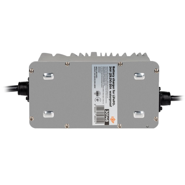 Зарядний пристрій для акумуляторів LiFePO4 24V (29,2V)-20A waterproof Зарядний пристрій для акумуляторів LiFePO4 24V (29,2V)-20A waterproof