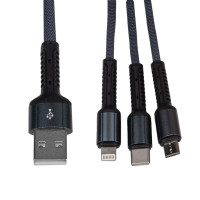 Кабель (шнур) LogicPower LP 3 в 1 USB 3.0 to Type-C/Lightning/Micro-USB 1м (C20CM) Кабель (шнур) LogicPower LP 3 в 1 USB 3.0 to Type-C/Lightning/Micro-USB 1м (C20CM)