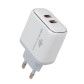 Зарядка для телефону LogicPower LP 35W (Type-C + Type-C) PD + кабель (Type C to Lightning) 35WCH Зарядка для телефону LogicPower LP 35W (Type-C + Type-C) PD + кабель (Type C to Lightning) 35WCH