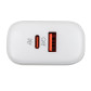Зарядка для телефону LogicPower LP 45W (Type-C+USB) QC + кабель (Type-C to Type-C) 45WCH Зарядка для телефону LogicPower LP 45W (Type-C+USB) QC + кабель (Type-C to Type-C) 45WCH