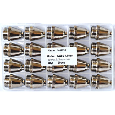 Оригинальное сопло CUT 60 (AG60, SG-55, ) Ø 1.0 mm высокого качества 20 шт Оригинальное сопло CUT 60 (AG60, SG-55, ) Ø 1.0 mm высокого качества 20 шт